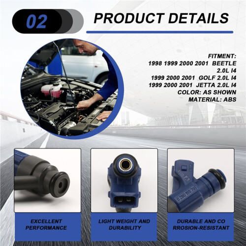 4 Injecteurs de Carburant 0280155791 pour  Beetle   2.0L I4 2