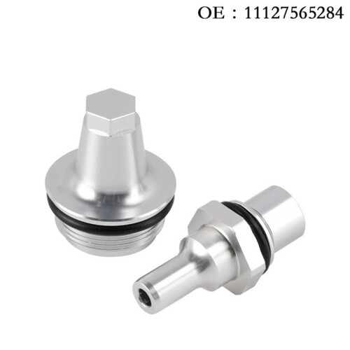 PCV Valve Cap Aluminum Cover Kit 11127565284 for  N54 E90 E91 E92 E82 E88 E89 E60 E61 E71 Twin Turbo