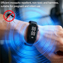 Ultrasonic Mosquito Repellent Bracelet Watch USB Rechargeable Portable Repeller for Kids Adults Outdoor Indoor