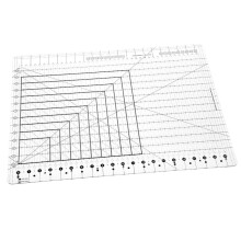 Stripology XL-Slotted Quilting Ruler, 17-3/4" X 22", Non-Slip, High-Clarity Acrylic, 5-in-1 Template