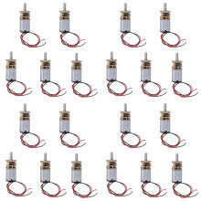 20 Stuks N20 Micro-Metalen Tandwielmotoren met Tandwielen, -Motoren, 60 Tpm, Langzame Snelheid, Volledig Metalen Reductiemotor, Speelgoed