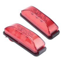 16 Uds 24V 3,9 Pulgadas 3 LED Camión Remolque Luz Roja Delantera Trasera LED Luces de Posición Lateral Luz Indicadora de Liquidación Impermeable
