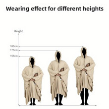 Multipurpose Poncho Sleeping Bag Camping Travel Wearable Blanket for Adults Outdoor Adventure Warm and Cozy
