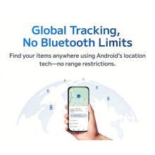 Android GPS Tracking Global Positioning Finder Portable Anti-Lost Device with 'S Find Hub Items Finder Tag