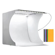 Falt-Photobox Fotografie LED Licht Raum Foto Studio Licht Zelt Box mit 6 Farben Hintergründen Photobox