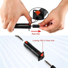 Adattatore Convertitore A 2 Pacchi D-Type 6.35mm per Presa Audio Bilanciata Montato su Pannello
