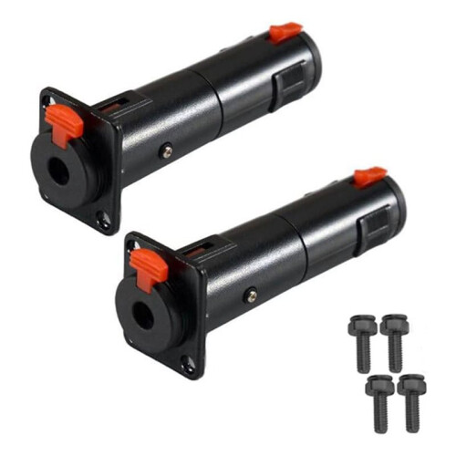 2 Pack D-Type 6.35mm Audio Socket Adapter Converter Balanced Jack Panel Mount Adapter Socket 1