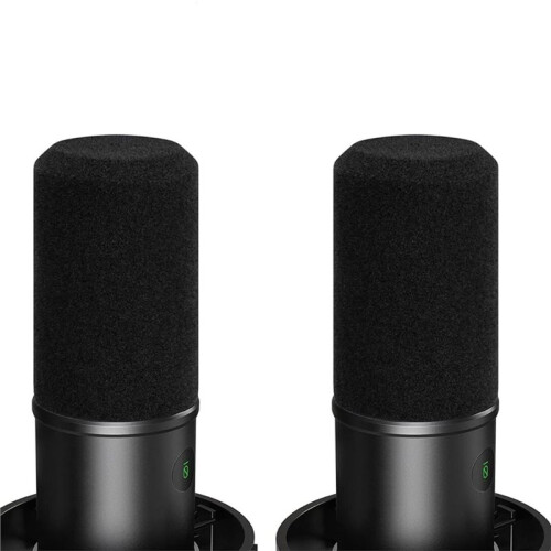 Pacote com 2 Protetores de Espuma para Microfone para Fifine K688, Capa Antipop de Espuma, Protetor de Vento para Microfone 1