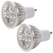 2X 4 LED GU10 Light Bulb 4W Cold White 85-265V