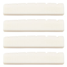 4X Guitar Gitarrensteg Elfenbein Knochen Knochen Nuss Sattel Akustik Steg Sattel