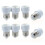 8X E27 to GU10 LED Light Socket Adapter Socket Adapter Lamp Bulb Converter White 1