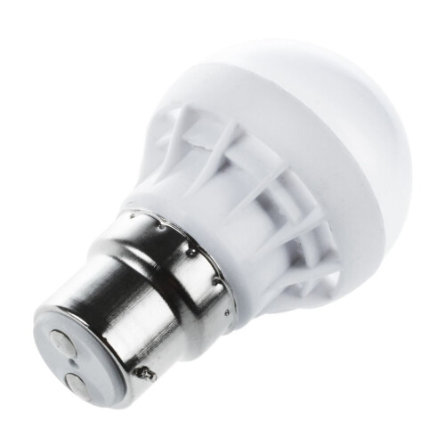 2X B22  Save LED Bulb Light Lamp 220V 3W Cool White New Imitate Ceramic 2