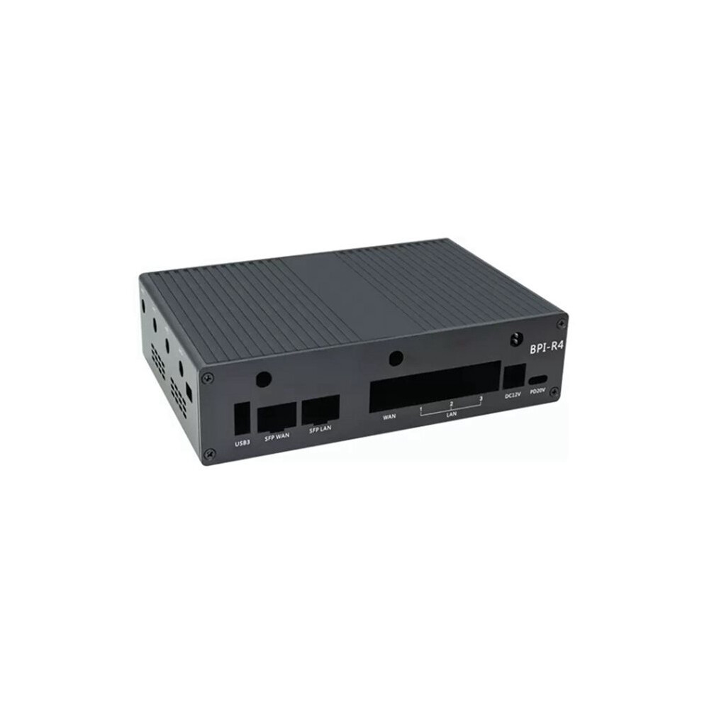 2X For Banana Pi R4 Aluminum Case Metal Shell For Banana Pi Bpi-R4 Development Board Accessories,With Fan 6031533821224