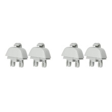 4X Car Sun Visor Clip Plastic Sun Visor Hook Clip Sun Visor Clip Retainer for A6 6R0857561 Gray
