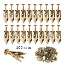 200PCS Upgraded Self-Drilling Anchors Screws, Drywall Anchors and Screws Kit, Easy Application No Drill or Holes in Wall