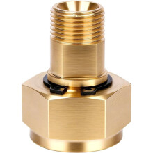 Acetylene Regulator Adapter, Fits for CGA-520 B Tank Acetylene to CGA-200MC Acetylene Regulator,Acetylene Adapter,Brass
