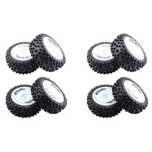 8Pcs Front and Rear Tire Wheel Tyre for  144001 144010 124007 124016 124017 124018 124019 1/12 1/14 RC Car Parts