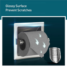 Porte-Papier Toilette Encastré en Acier Inoxydable, pour Salle de Bain, Usage Commercial.