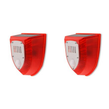 2X Alarm Tierabwehr Anti Wildschweinantrieb Profi Alarm Diebstahlsicherung Blinkende Fernbedienung Sirene Sensor Alarm
