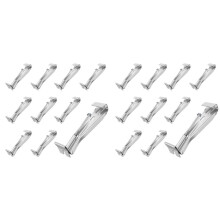 5inch 20 Pack Gutter Hangers, with Pre-Inserted Screw, Aluminum Gutter Brackets for Repairing Sagging Rain Gutters