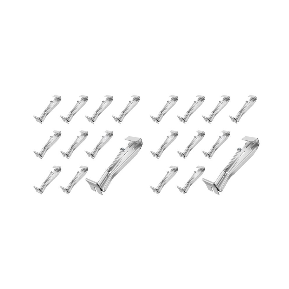 5Inch 20 Pack Gutter Hangers, With Pre-Inserted Screw, Aluminum Gutter Brackets For Repairing Sagging Rain Gutters 6032651161995