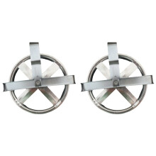 2X Polea de Elevación de Andamio, Polea de Rueda de Andamio, Polea de Gancho de Escalera para Levantar con Cuerda, Herramienta de Secado de Ropa