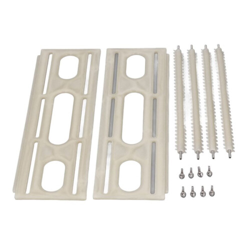 Plastic Record Drying Rack Large Capacity Storage Holder with Sawtooth Design 1