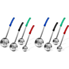 8x Roestvrijstalen, Stevige voor Portiecontrole - Perfect voor Weight Watchers, Buffetten en Feestjes 2oz 4oz 6oz 8oz Spoodle