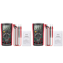 2X ANENG DT9205A Digital Multimeter AC/ Transistor Tester Electrical NCV Test Meter Profesional Analog Auto Range Red