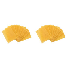 20 Pieces Natural Beeswax Candle Making Kit, Honeycomb Texture DIY Beeswax Candle Set
