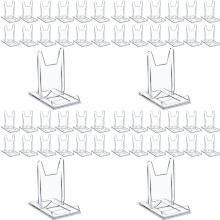48 Pack Acrylic Bookshelf for Display Tablet Stand for Home Office Photo Album CD Magazine Postcard Picture Artwork
