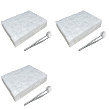 288 Pcs Small Ceramic Wool Wick for Tabletop Fire Pit, Suitable for Ethanol Fireplace Fuel,Carbon Wick for Indoor