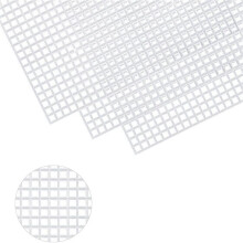 120 Stuks Kunststof Mesh-Canvasvellen voor Borduurwerk, Acrylgaren, Brei- en Haakprojecten (10,6 X 10,6 cm)