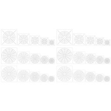 30 Pieces Mandala Dot Painting Tool Stencils Set, Reusable Mandala Stencil Template for Rock Wood Canvas DIY Painting