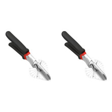 2X Angle Miter Shears Cutter Tool,Handheld High Carbon Steel Trunking Shears,Trim Cutter Hand Tool