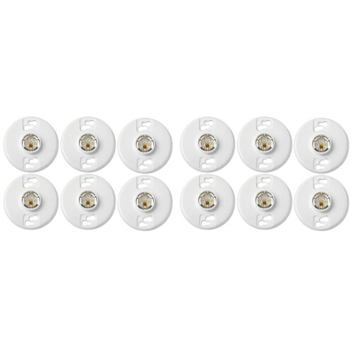 12Pcs Medium Base E26 Lampholder Keyless Top Lamp Holder Ceiling Light Sockets White Phenolic Bulb Socket CFL Lampholder