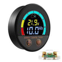 2X Waterproof IP67 Battery Tester 10-100V with 100A Shunt Saving Capacity Monitor V/A/SoC/Ah for Lithium, LiFePO4