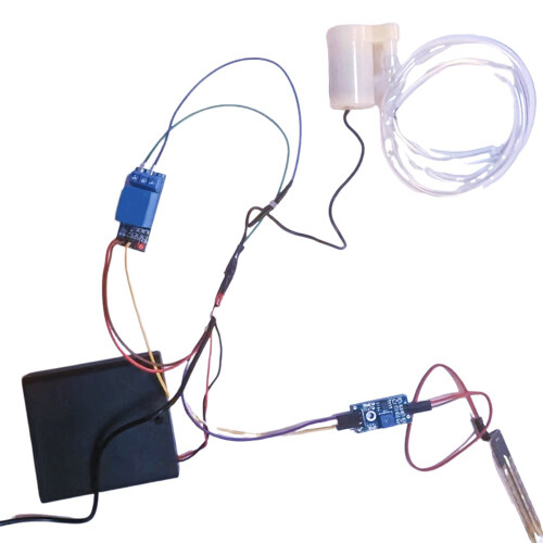 2X Automatic Irrigation Module DIY Kit Automatic Watering Module Soil Moisture Detection Automatic Water Pumping 2