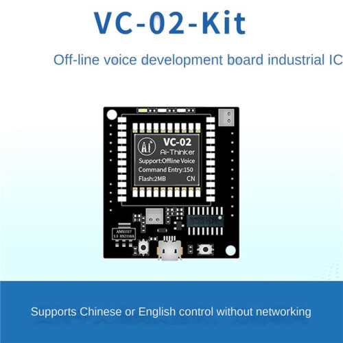 4X VC-02-Kit AI Intelligent Offline Voice Recognition Control Module Development Board 1