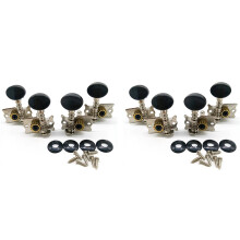 Pegs Tuning Tuner Machine Heads 4R 4L per 4 Corde Ukulele Chitarra Basso Parti Strumenti di Riparazione Kit Accessori