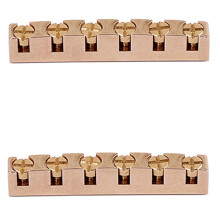2pcs 43mm Guitar Nut Height Adjustable Bell Brass Nuts Replacement for LP SG Style Guitar