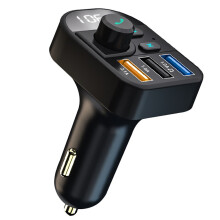 Car 5.0 FM Transmitter Handsfree U Disk MP3 Player 3 USB Charger for Car Interior Accessories