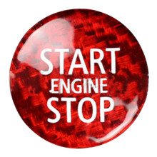 Car Engine Start Button Cover One-Button Start-Stop Button Decorative Cover Suitable for - R55 R58 R60, A