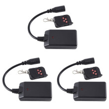 3X Tragbarer 3-Pin-XLR-Funkfernbedienungsempfänger für Rauchnebelmaschine, DJ-BüHnenempfänger, Nebelgerät, 400 W, 900 W, 1500 W