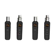 2X Uhf Wireless Mikrofon Konverter XLR Sender Empfänger für Mikrofon Gitarre Sender Empfänger Adapter 540-590 MHz