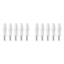 10x für Inspiration Stylus Stiftspitzennadelrohr 2. Metallstift Tablet Ersatzstiftspitzenabdeckung,E