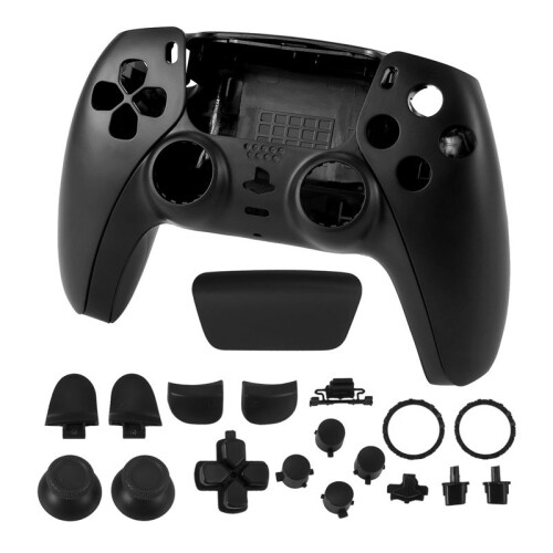 2X Repair Part for PS5 BDM-010 Controller Housing Shell Game Controller Shell Cover with Buttons Black 2