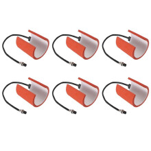 6X Sublimationsmaschine 220 V Silikonbecher Heizkissen Matte Becher Hitzepresse Teile für Becher Druckmaschine 11 Unzen Tassen