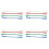 Turntable Phonograph Lead Headshell Stereo Cartridge Record Player Headshell Wires 16Pcs for Record Player Replacement 1