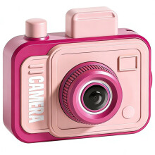 Pistola Ad Acqua Scherzo con Fotocamera, Tira il Grilletto Indietro, Premi il Pulsante Avanti, Divertente Pistola Ad Acqua Rosa con Fotocamera